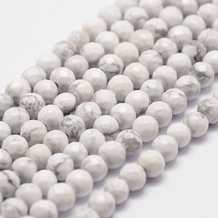 Natural Howlite Beads Strands G-D840-44-4mm-1