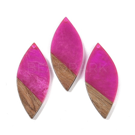 Resin & Wood Big Pendants WOOD-F015-12F-1