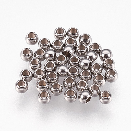 Tarnish Resistant 316 Stainless Steel Spacer Beads STAS-G176-46P-E-1