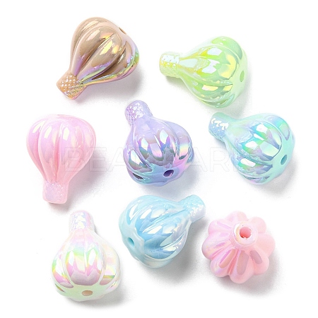 UV Plating Luminous Acrylic Beads LACR-Q002-02-1