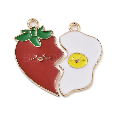 Alloy Enamel Split Pendants ENAM-Z018-02KCG-04-1