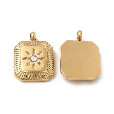 Ion Plating(IP) 304 Stainless Steel Charms X-STAS-C070-24G-1