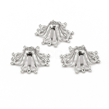 Non-Tarnish 304 Stainless Steel Bead Caps STAS-I167-02P-1