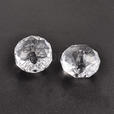 Transparent Acrylic Beads PAB1463Y-16-1