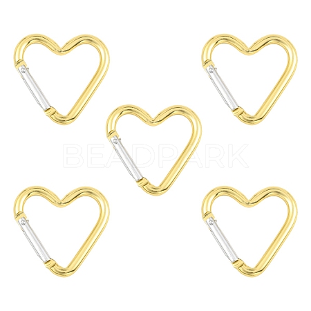 5Pcs Zinc Alloy Spring Gate Rings FIND-YW0010-59J-1