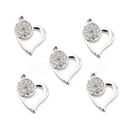 Alloy Rhinestone Pendants ALRI-C007-36P-1