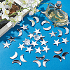   200Pcs 2 Style Acrylic Wall Stickers FIND-PH0010-80-5