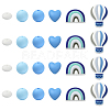 26Pcs Food Grade Eco-Friendly Silicone Beads SIL-YW0002-42B-1