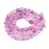 Dyed Natural White Jade Beads Strands G-T138-6mm-210-17-2