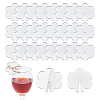 Flower Acrylic Wine Glass Charms Tag AJEW-WH0248-384C-1