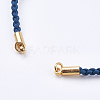 Braided Cotton Cord Bracelet Making MAK-I006-26G-2