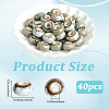 40Pcs Handmade Porcelain Beads PORC-PA0001-35-2