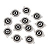 Alloy Enamel Links Connectors ENAM-TAC0003-01S-02O-3