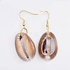 Cowrie Shell Pendants Necklaces and Dangle Earrings Jewelry Sets SJEW-JS01017-3
