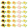 40Pcs 5 Colors Opaque Resin Decoden Cabochons CRES-TA0001-86-2