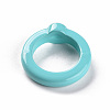 Opaque Acrylic Finger Rings RJEW-T016-06-5