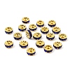 Brass Rhinestone Spacer Beads RB-A014-Z8mm-05G-3