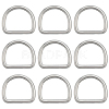 304 Stainless Steel D Rings STAS-CP0001-05B-6