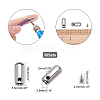 Zinc Alloy End Caps FIND-PH0001-48P-WH-4