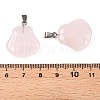 Natural Rose Quartz Pendants G-T138-208C-3