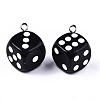 Opaque Epoxy Resin Pendants CRES-N025-12A-B01-3