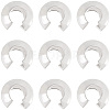 20Pcs 925 Sterling Silver Crimp Bead Cover STER-BBC0009-49-7