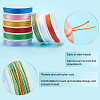 20 Rolls 20 Colors Polyester Cord Set OCOR-WH0047-17-4