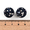 Polymer Clay Pave Rhinestone Beads RB-T018-01G-3