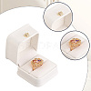 2Pcs PU Leather Ring Gift Boxes LBOX-CL0001-03-7