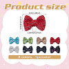 8Pcs 8 COlors Polymer Clay Rhinestone Beads RGLA-ME0001-01-2