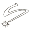 Non-Tarnish 201 Stainless Steel Pendant Necklaces for Man NJEW-Q336-02G-P-5