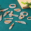 Biyun 14Pcs 7 Styles Transparent Resin & Walnut Wood Pendants RESI-BY0001-06-20