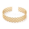 304 Stainless Steel Cuff Bangles for Women BJEW-K263-05G-13-2