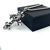 Vintage Gothic Cross Tengu Pendant 304 Stainless Steel Necklaces MY8388-3