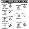 28Pcs 7 Style 201 & 304 Stainless Steel European Beads STAS-GF0001-18-2