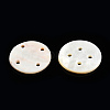 Natural Freshwater Shell Buttons SHEL-N032-217-3