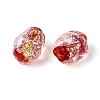 Handmade Foil Glass Beads Strands FOIL-N033-02A-3
