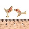 304 Stainless Steel Enamel Pendants SA-CBA7876-40G-02-3