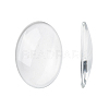 Transparent Oval Glass Cabochons LS-GGLA-R022-35x25-1