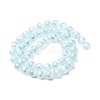 Plating Natural Selenite Beads Strands G-G120-A01-01-03-3