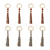 8Pcs 2 Color Wooden Napkin Rings AJEW-CF0001-08-1