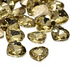 Faceted Heart Glass Pointed Back Rhinestone Cabochons RGLA-A020-12x12mm-S20-1