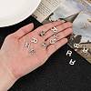 Tarnish Resistant 304 Stainless Steel Letter Charms X-STAS-O072-R-5