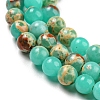Synthetic Imperial Jasper Dyed Beads Strands G-D077-A01-02O-4