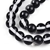 Baking Paint Transparent Glass Beads X1-DGLA-N011-8mm-10-3