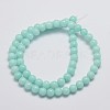 Natural Malaysia Jade Beads Strands G-A146-6mm-B07-2