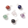 Natural Mixed Stone Pendants PALLOY-JF01655-1