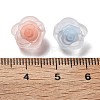 Frosted Transparent Acrylic Beads OACR-A032-17-3