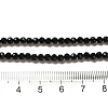 Natural Black Onyx Beads Strands X-G-K020-3mm-30-2