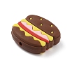 Hamburger Food Grade Eco-Friendly Silicone Beads LS-SIL-WH0012-034C-2